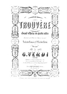 Vollständiger Satz: Klavierauszug mit Singstimmen by Giuseppe Verdi