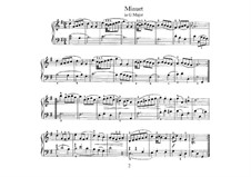 Nr.4 Menuett in G-Dur, BWV Anh.114: Für Cembalo by Johann Sebastian Bach