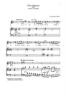 Julius Cäsar, HWV 17: Non disperar by Georg Friedrich Händel