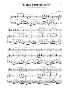 O mio babbino caro: Für Stimme und Klavier by Giacomo Puccini