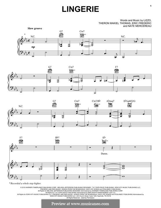 Lingerie: Lingerie by Theron Thomas, Eric Frederic, Nate Mercereau, Lizzo