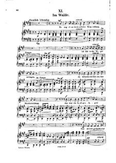 Nr.11 Im Walde: Klavierauszug mit Singstimmen by Robert Schumann