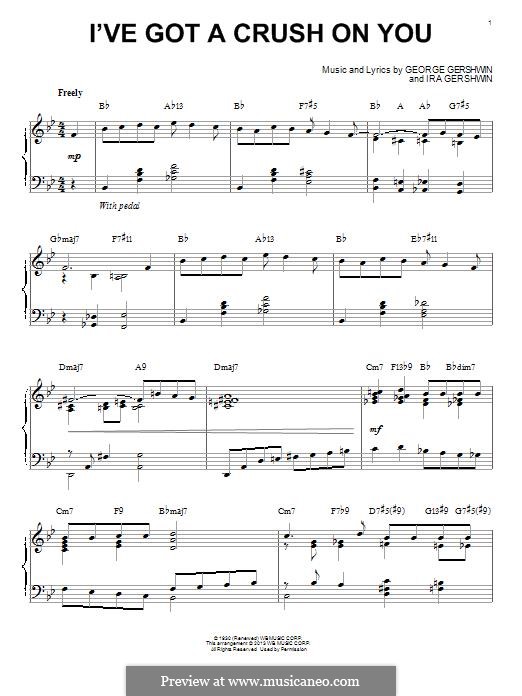 I've Got a Crush on You: Für Klavier by George Gershwin