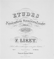 Études d'exécution transcendante, S.139: Nr.1-5 by Franz Liszt