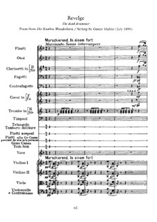 Des Knaben Wunderhorn: Revelge by Gustav Mahler