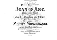 Jeanne d'Arc, Op.19: Teil I, für Klavier, vierhändig by Moritz Moszkowski
