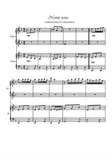 A La Nanita Nana (Hear Lullabies and Sleep Now): Für Klavier, vierhändig by folklore