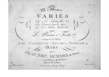 Trois themes variés, Op.34: Partant pour la Syrie by Johann Nepomuk Hummel