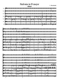 Sinfonie in D-Dur, G.521 Op.43: Vollpartitur by Luigi Boccherini