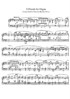 Drei Chorale: Chorale No.1, for piano by César Franck