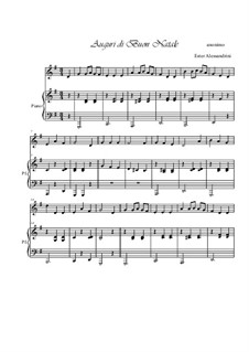 Auguri di Buon Natale: Für Violine und Klavier by folklore