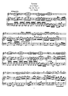 Nr.2 in G-Dur, W B11: Partitur by Johann Christian Bach