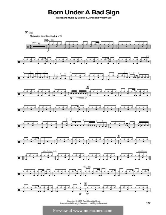 Born Under a Bad Sign: Drum set by Booker T. Jones, William Bell