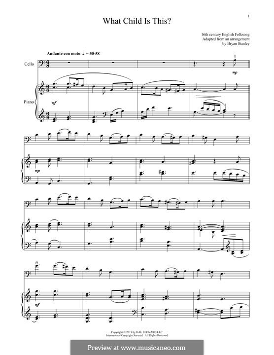 Two instruments version: Für Cello und Klavier by folklore