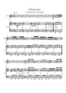 A La Nanita Nana (Hear Lullabies and Sleep Now): Für Violine und Klavier by folklore