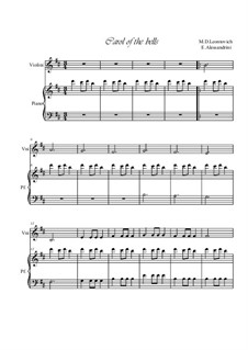 Vocal-instrumental version: Für Violine und Klavier by Mykola Leontovych