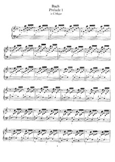 Präludium und Fuge Nr.1 in C-Dur, BWV 846: Für Cembalo by Johann Sebastian Bach