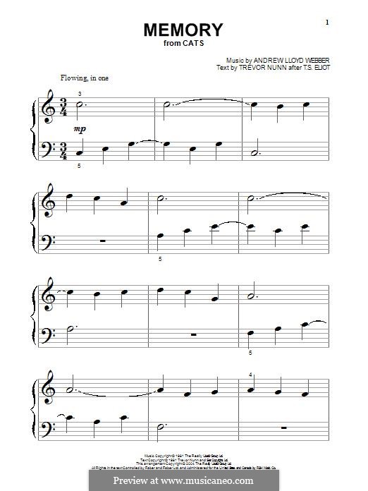 Piano version: Für einen Interpreten by Andrew Lloyd Webber