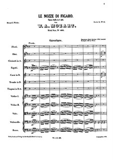 Vollständige Oper: Vollpartitur by Wolfgang Amadeus Mozart