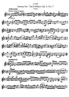 Sonate Nr.7: Solostimme by Arcangelo Corelli