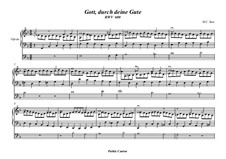 Gott, durch deine Güte, BWV 600: Für Orgel by Johann Sebastian Bach