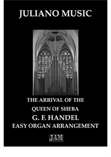 Solomon, HWV 67: The Arrival of the Queen of Sheba, for easy organ - C version by Georg Friedrich Händel