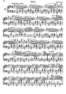Ausgewählte Walzer: Nr.10-14 by Frédéric Chopin