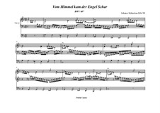 Vom Himmel kam der Engel Schar, BWV 607: Für Orgel by Johann Sebastian Bach
