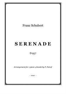 Nr.4 Ständchen: Für Klavier, vierhändig by Franz Schubert