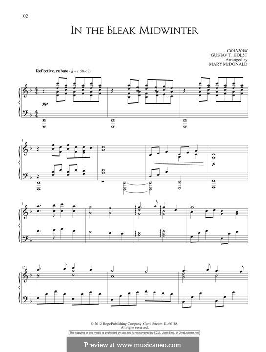 Piano version: Für einen Interpreten by Gustav Holst