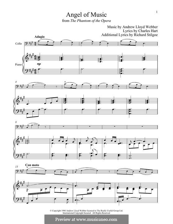 Angel of Music: Für Cello und Klavier by Andrew Lloyd Webber