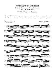 Die Pflege Der Linken Hand, Op.89: Für Klavier by Johann Hermann Berens