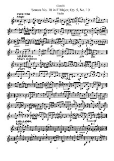 Sonate Nr.10: Solo Stimme by Arcangelo Corelli
