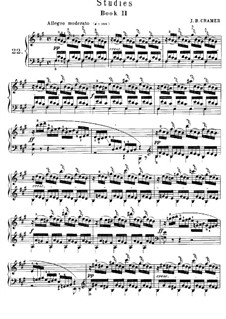 Vierundachtzig Etüden, Op.50: Heft II, Nr.22-42 by Johann Baptist Cramer