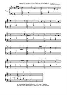 Nr.4 Wiegenlied: Für Klavier by Johannes Brahms