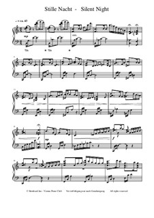 Piano version: Für einen Interpreten by Franz Xaver Gruber