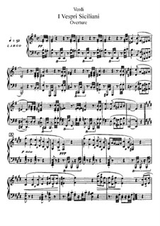 Die sizilianische Vesper: Akt I, für Solisten, Chor und Klavier by Giuseppe Verdi