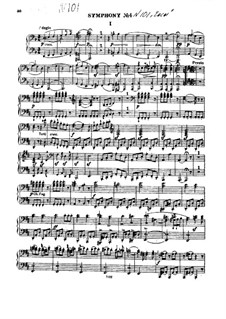 Sinfonie Nr.101 in D-Dur 'Die Uhr', Hob.I/101: Version für Klavier, vierhändig by Joseph Haydn