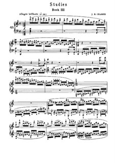Vierundachtzig Etüden, Op.50: Heft III, Nr.43-60 by Johann Baptist Cramer