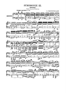 Vollständiger Satz: Version für Klavier, vierhändig by Ludwig van Beethoven