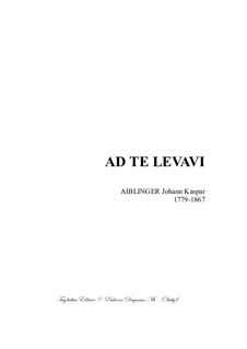 Ad te Levavi: Ad te Levavi by Johann Caspar Aiblinger