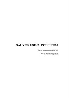 Salve Regina Coelitum: For SATB choir and organ by Unknown (works before 1850)