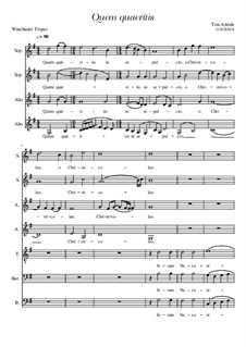 Quem quaeritis von T. Attride Noten auf MusicaNeo