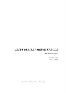 Jesus bleibet: Für Orgel by Johann Sebastian Bach