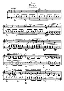Lyrische Stücke, Op.54: Nr.4 Nocturne by Edvard Grieg