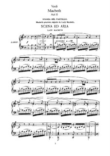 Macbeth: Akt II Nr.9-11, für Solisten, Chor und Klavier by Giuseppe Verdi