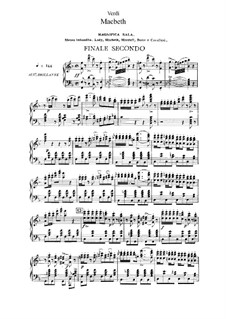 Macbeth: Akt II Nr.12-14, für Solisten, Chor und Klavier by Giuseppe Verdi