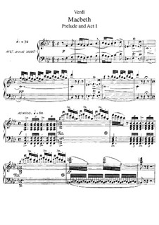 Macbeth: Akt I Nos.1-6, für Solisten, Chor und Klavier by Giuseppe Verdi