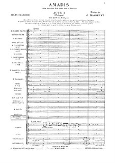 Amadis: Vollpartitur by Jules Massenet