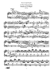 Sonate für Klavier Nr.39 in D-Dur, Hob.XVI/24: Für einen Interpreten by Joseph Haydn